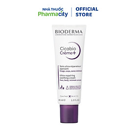 Kem phục hồi da và hỗ trợ ngăn ngừa hình thành sẹo Bioderma Cicabio Crème+ 40ml (Tuýp 40ml)