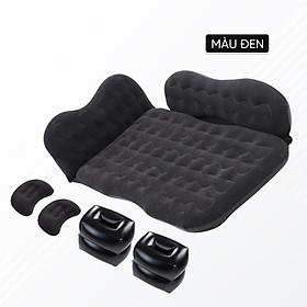  Flash Sale  Nệm Hơi Ô Tô Cao Cấp, Phù Hợp Mọi Dòng Xe, Tặng Kèm Gối Hơi Và Bơm Hơi - Mẫu C - đen