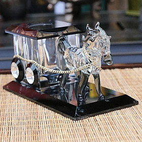 Tượng nước hoa ngựa kéo xe, kèm lọ tinh dầu để xe ô tô