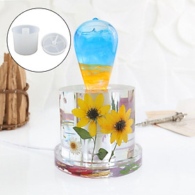 Night Light Holder Mold Resin Art Table Lamp Silicone Moulds Wedding Bedside Party