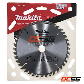 Đĩa cắt gỗ 165mm x 20mm x 40T Makita D-03349 | DCSG