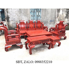 Bộ bàn ghế tần thủy hoàng gỗ hương nam phi