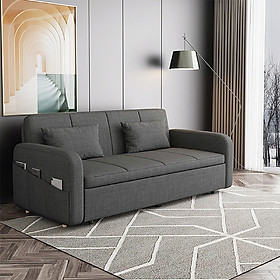 Mua  CAO CẤP  Giường Sofa Gấp Gọn Thành Ghế Sofa. Giường Sofa Đa Năng Có Ngăn Chứa Đồ. Sofa Giường Gấp Gọn Toàn Bộ Khung Thép Chịu Lực Sơn Tĩnh Điện Với 8 Điểm Chịu Lực. Tặng Kèm 2 Gối Cùng Tone