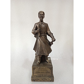 Mua Tượng đồng Trần Hưng Đạo 30cm  Tượng Hưng Đạo Đại Vương Trần Quốc Tuấn đồng vàng bày bàn