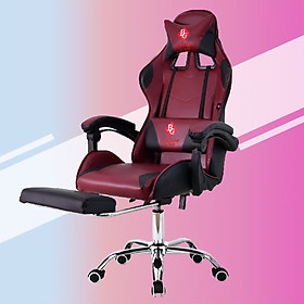 Ghế chơi game cao cấp dành cho game thủ chân xoay nghiêng ngả 135 độ có gác chân mẫu E0201 (Hàng nhập khẩu ) Thái Lan