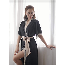 Hantu Sleepwear-Áo choàng lụa cao cấp mặc nhà sang chảnh