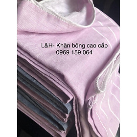 Khăn tắm cotton quấn em bé sơ sinh KT 60x120, nặng 200g