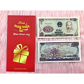 Mua Tờ tiền 20 đồng 1985   20 Đồng chùa Một Cột Hà Nội   tiền cổ Việt Nam sau giải phóng đã hết lưu hành - tặng kèm bao lì xì đỏ - The Merrick Mint