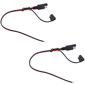 2x Universal 18AWG Solar Panel Battery SAE Extension Connector Cable 300mm