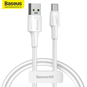 Mua Cáp sạc nhanh Baseus White Series Type-C cho OPPO/ Samsung/ Xiaomi/ Huawei (Hàng chính hãng)