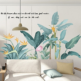 Decal dán tường trang trí thiên nhiên- Rừng hoa dại