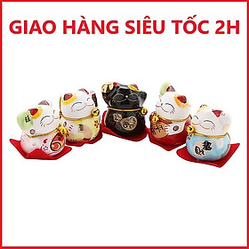 Hình ảnh BỘ TƯỢNG 5 CHÚ MÈO THẦN TÀI MAY MẮN