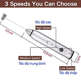 Mua MÁY ĐÁNH TRỨNG  CÀ PHÊ  SỮA 3 TỐC ĐỘ MFB1501C  DÙNG PIN SẠC  2 ĐẦU KHUẤY BẰNG INOX