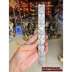Thước Lục Đế Bằng Bạc Chiêu Tài Lộc Phong Thủy Dài 23cm
