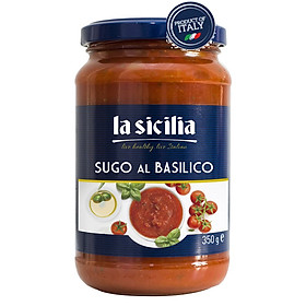 Sốt cà chua húng quế (Basil Paste Sauce) La Sicilia 350g 