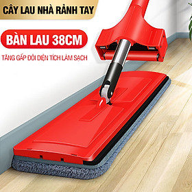 Mua Cây lau nhà tự vắt Kitimop-Red chổi lau nhà thông minh xoay 360 độ lau sàn làm sạch  3 bông lau
