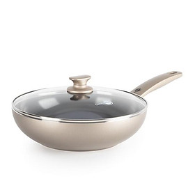Chảo chống dính ceramic cao cấp GreenPan Cam.Bronze 28cm sâu có nắp - 675969
