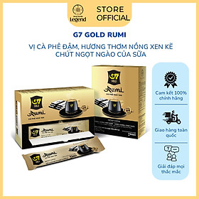 Cà Phê Hòa Tan G7 Gold Rumi Trung Nguyên Legend - Hộp 14 gói 18gr - Cà phê sữa ngọt lành, đậm đà, thư thái