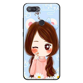 Ốp lưng in cho Xiaomi Mi 8 Lite mẫu Anime Cô Gái Nháy Mắt - Hàng chính hãng