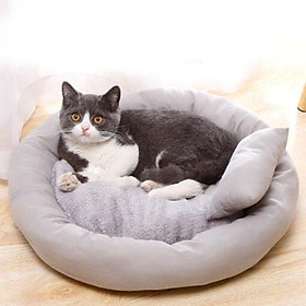 Ổ Nệm Ngủ Thảm Ngủ Cho Chó Mèo 8kg Nệm Rời + Tặng Kèm Gối Nằm