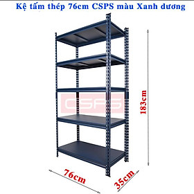 Kệ tấm thép 76cm CSPS màu Xanh dương