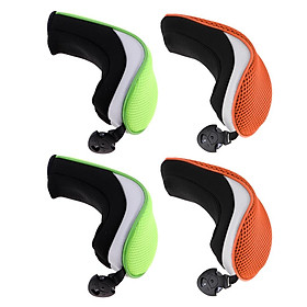 4pcs Portable Golf Hybrid UT Club Headcover Head Protective Cover Gift