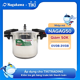 Nồi Áp Suất Cơ Inox Cao Cấp Đáy Từ Nagakawa NAG1452 (5L) - Dùng Trên Mọi Loại Bếp - Hàng Chính Hãng