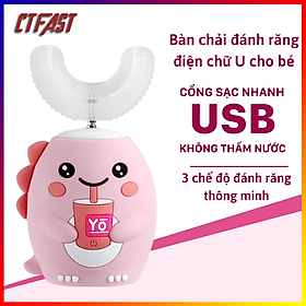 Mua Bàn chải vệ sinh răng miệng tự động cho bé CTFAST K10  bàn chải điện chữ U làm sạch 3 chế độ  an toàn chống nước