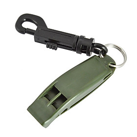 Thiết bị phát tín hiệu còi cứu hộ khẩn cấp tần số kép ngoài trời với khóa nhả nhanh Color: Army Green