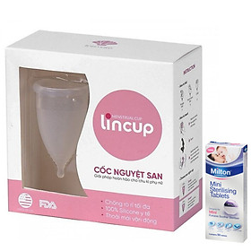 Cốc Nguyệt San Lincup + Tặng Kèm 50 Viên Tiệt Trùng Milton