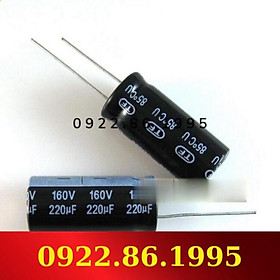 Tụ Điện Điện Phân 160V 220Uf Thể Tích 35X15Mm Tụ Điện hàng mới về
