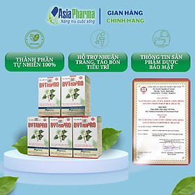 [COMBO 6 HỘP] Viên uống tiêu trĩ, giảm táo bón nhuận tràng Bytripro Asia Pharma hỗ trợ cho người bị trĩ - Hộp 30 viên