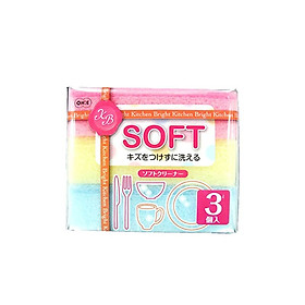 Mua Set 03 miếng mút rửa chén bát Ohe - Hàng nội địa Nhật Bản nhập khẩu chính hãng