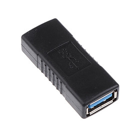 USB3.0 TypeA Female to Female Adapter Coupler Gender Changer Connector Black