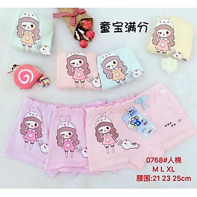 Combo 5 Quần Chip Dành Cho Bé Gái Chất Liệu Thun Cotton Co Giãn 4 Chiều - Quần Lót Bé Gái Đáng Yêu