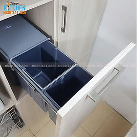 Mua Thùng rác đôi gắn cánh âm tủ - Phụ kiện thùng rác thông minh