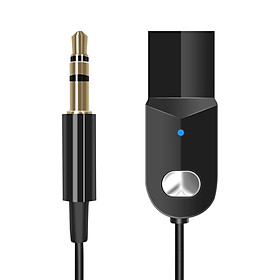 Bộ chuyển đổi âm nhạc không dây rảnh tay với micrô 3.5mm AUX Jack USB được hỗ trợ