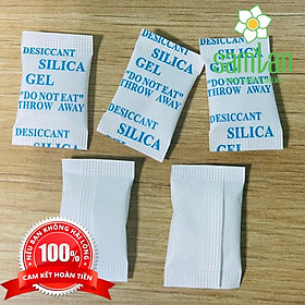 Hạt chống ẩm || 50 gói Gói hạt hút ẩm Silica Gel 1gr, 2gr 25 gói. - Hạt Chống Ẩm Mốc