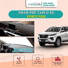 Thảm taplo FORTUNER bằng lông Cừu 3 lớp hoặc Da Cacbon