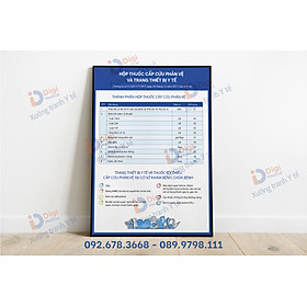 Mua (Tranh Decal Dán) Hộp Thuốc Cấp Cứu Phản Vệ Và Trang Thiết Bị Y Tế