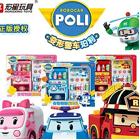 Máy bán nước Đồ chơi máy bán nước ngọt tự động ROBOCAR POLI cho bé nhập vai