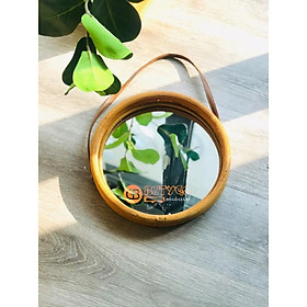 Mua GƯƠNG MÂY GƯƠNG MACRAME  GƯƠNG VIỀN GỖ DECOR TREO TƯỜNG