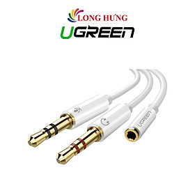 Mua Cáp chuyển AV 3.5mm sang 2 đầu mic và tai nghe Ugreen Audio Cable ABS Case 20cm AV140 - Hàng chính hãng