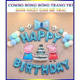 Combo Bong Bóng Trang Trí Sinh Nhật Cho Bé Trai