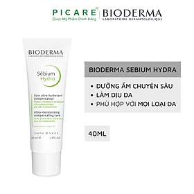 Kem Dưỡng Ẩm Cho Da Mụn Nặng Bioderma Sebium Hydra - 40ml