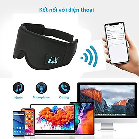 Mặt Nạ Bịt Mắt Ngủ Miếng Che Mắt Ngủ Tích Hợp Tai nghe Bluetooth 5.0 Nghe Nhạc