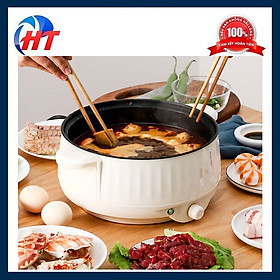 Mua Nồi lẩu điện đa năng AGISAN-02 có lớp chống dính dây cắm 2 chấu dễ dàng chiên  xào  nấu  rán ... -HT