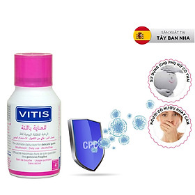 Nước súc miệng ngăn ngừa mảng bám dành cho nướu nhạy cảm Vitis Healthy Gum 150ml-500ml (dùng được cho phụ nữ mang thai)
