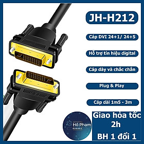 Mua Cáp Dvi JH-H212 hỗ trợ 24+1 và 24+5 cho máy tính  laptop - Hồ Phạm
