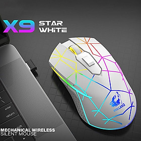 Mua Chuột chơi game ZIYOU LANG X9 không dây sạc pin  Led nền RGB tự động 1800 DPI 6 Nút Lập Trình Cho PC Laptop - Hàng chính hãng